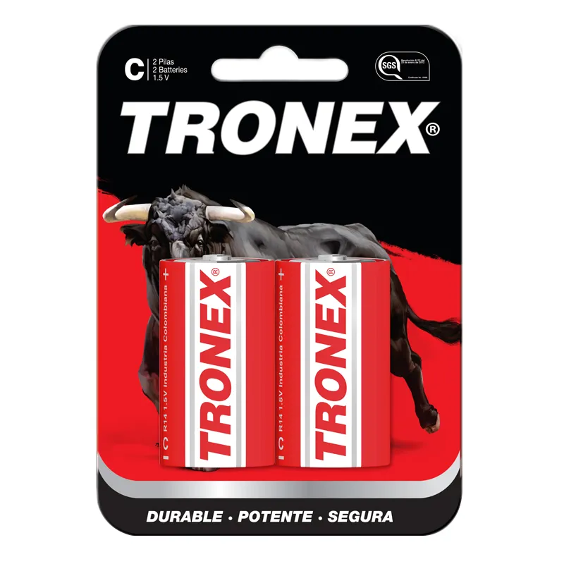 PILA TRONEX C X 2 UNS ROJA