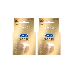 Pack (2 Preservativo Durex Real Feel x 3 und)
