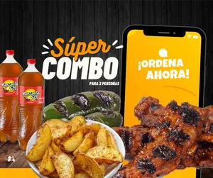 COMBO 2 PERSONAS (todo incluido) c/papas gajo