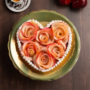 Pie de rosas de manzana