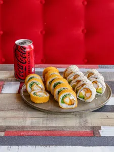 Panko tori + California ebi + bebida 330c