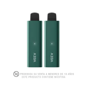 Pack 2 (Vapeador Electrónico Veev Now Blue Mint 1800 Puff)