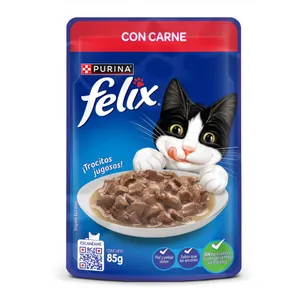ALIMENTO HUMEDO FELIX CARNE X 85 GRS