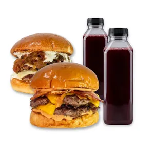 2 Burgers + 2 Bebidas