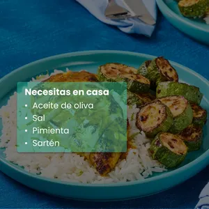 Kit: Pollo al curry agridulce sobre arroz jazmín y zucchini horneado-148
