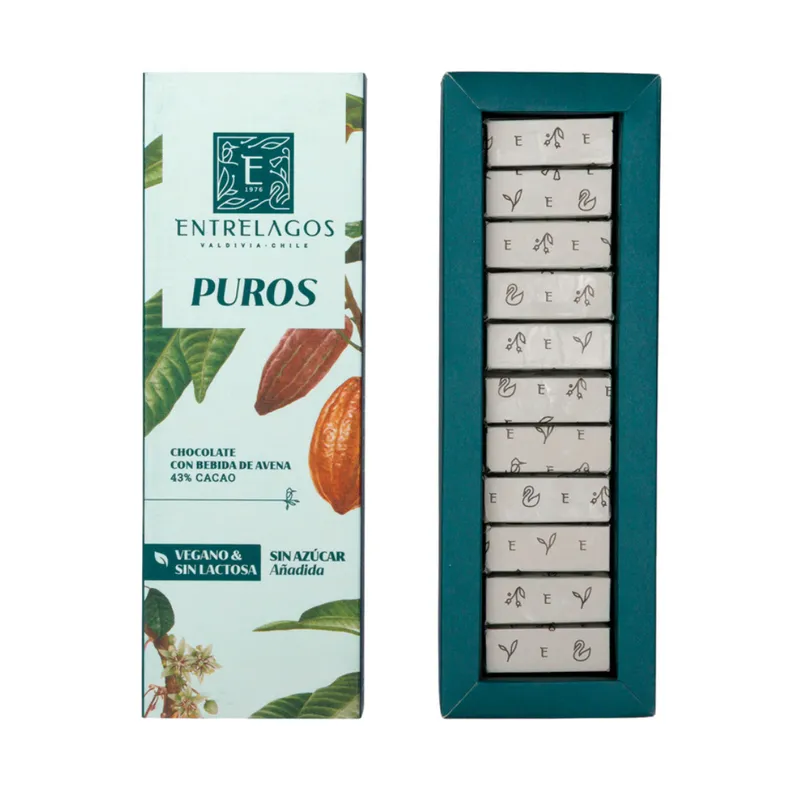 528 - Puros Chocolate Avena 43% Sin Azúcar 83 gr. 528 - Puros Chocolate Avena 43% Sin Azúcar 83 gr.