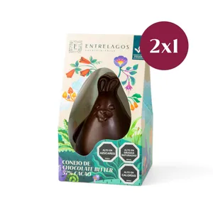 P978 - 2x1 Conejo Alfred de Chocolate Bitter 85 Gr.