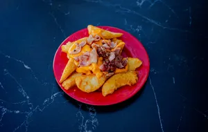 Papas Cheddar Tocino