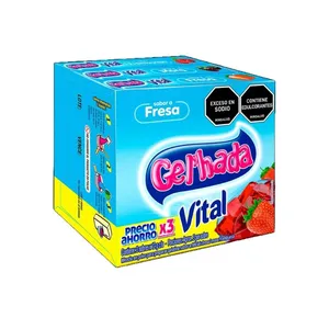 3 Gelatina gelhada 98% menos azucar x 12 grs precio ahorro