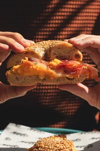 Bagel de tocineta
