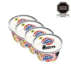 Pack (4 Helado Donofrio Sin Parar Lucuma x 170 Ml)
