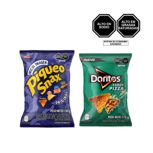 Pack (Doritos Pizza 170 Gr + Mix Piqueo Snax 190 Gr)