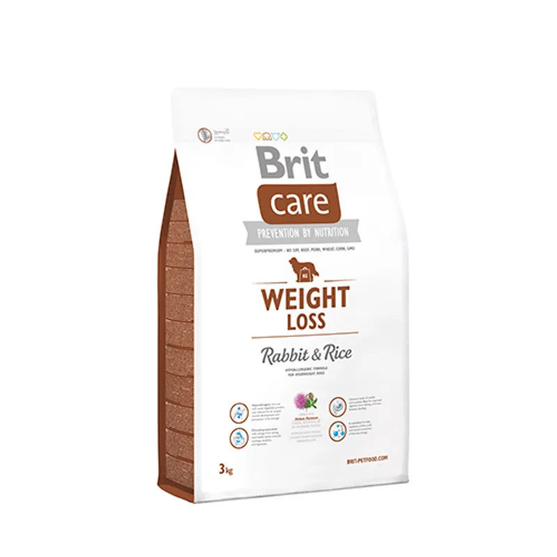 Brit dog weight loss rabbit 3 kg.