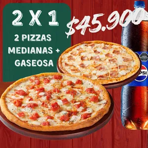 PROMO 2X1 + Gaseosa 1.5 Lts