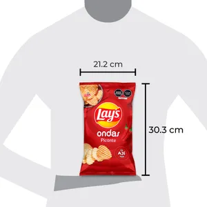 Papas Lays Ondas Picante X 140 Gr