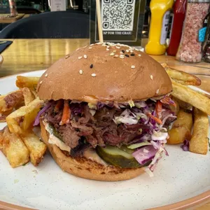 Pulled Lamb Sandwich