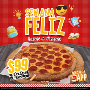 Semana Feliz Pizza Grande de Peppeoni