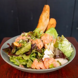 Ensalada Salmón ahumado