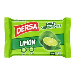 BARRA DETERGENTE DERSA 250G LIMON