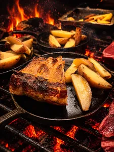 Costillar a la leña