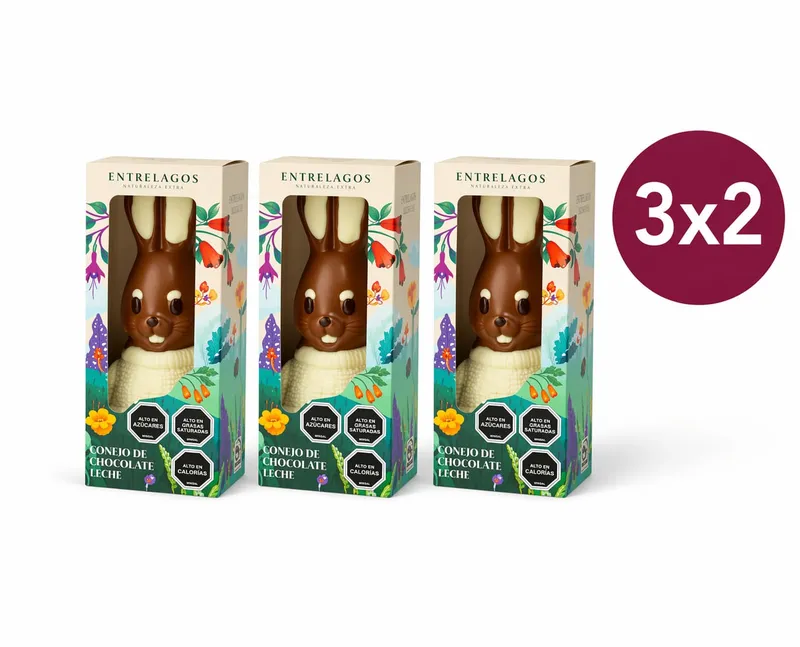 P932 - 3x2 Conejo Patagónico Chocolate Leche 120 gr.