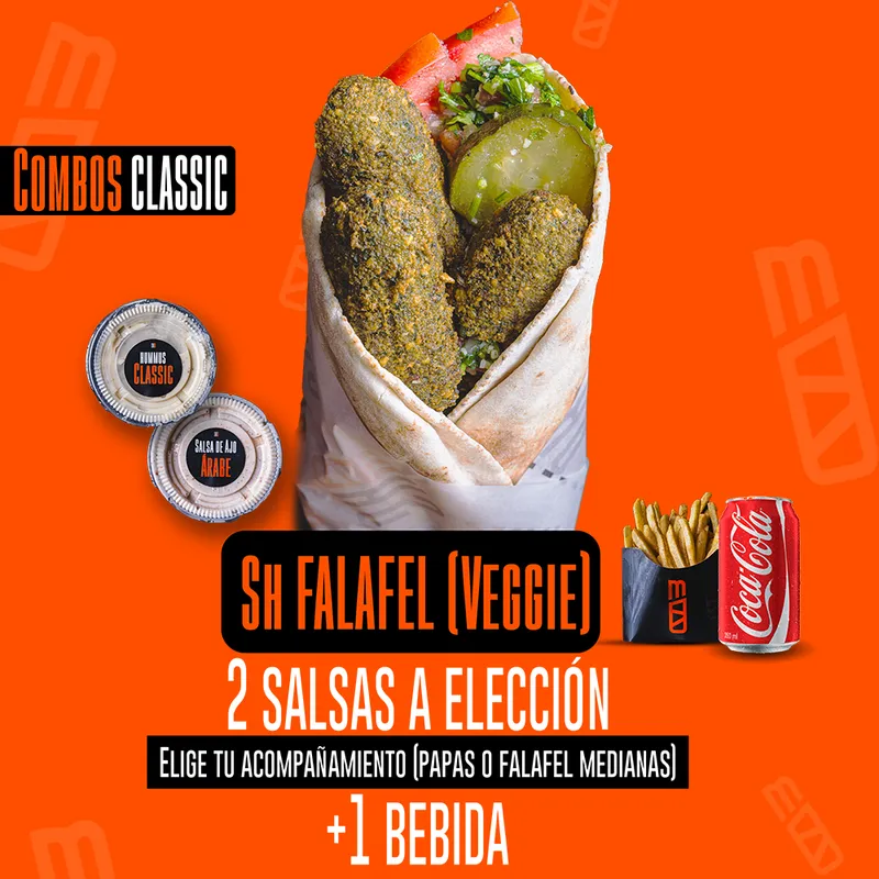 Combo Shawarma Falafel Combo Shawarma Falafel