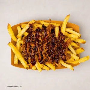 PAPAS CON CERDO BBQ
