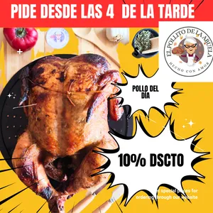 POLLO ENTERO DESDE 4PM