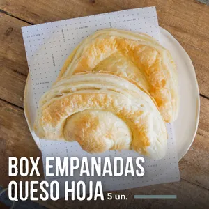 Box Empanada Hoja Queso (5u) $14.790