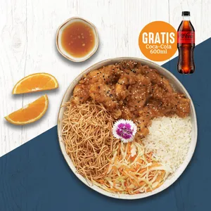 NUEVO POLLO A LA NARANJA + COCA-COLA GRATIS