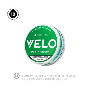 Velo Bolsas de Nicotina Menta Fresca 4 mg x 15 und