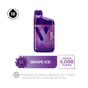 Vuse Go Vapeador Grape Ice 5,000 puffs