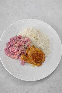 Pollo al Horno con Ensalada Rusa