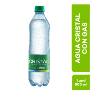Agua con gas 600mL