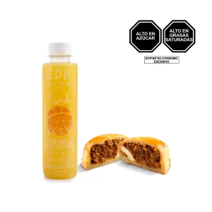 Pack (1 Empanada De Carne + 1 Jugo Epic Naranja x 250 Ml)