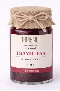 Mermelada Artesanal de frambuesa con alulosa 450 grs.