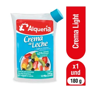 Crema de leche alqueria ligh x 180 grs Crema de leche alqueria ligh x 180 grs