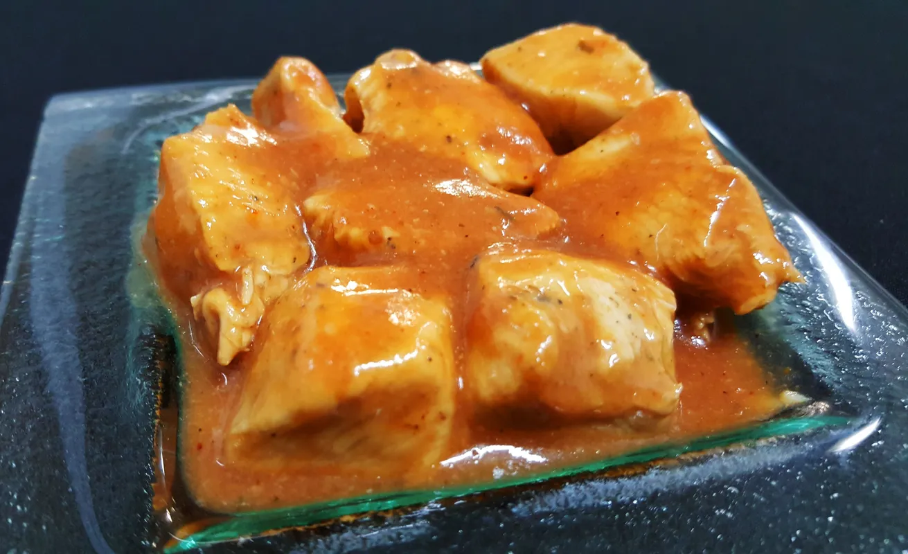 Cubos de pollo BBQ Medio Kilo