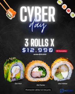 Promo Cyber 3 x $12.990