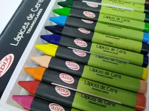 Lapices de cera 12 colores Adix
