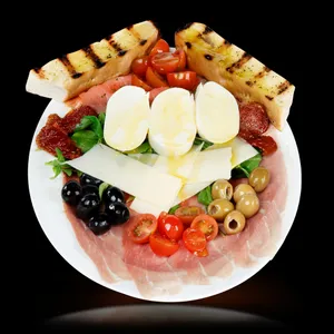 Grande piatto prosciutto salmone búfala