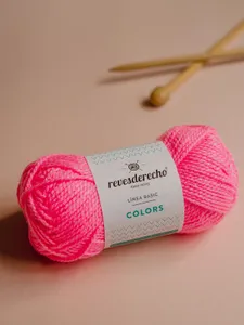 Lana Rosado Fuerte 0046 - Colors 50 Línea Basic - Ovillo 50 Grs.