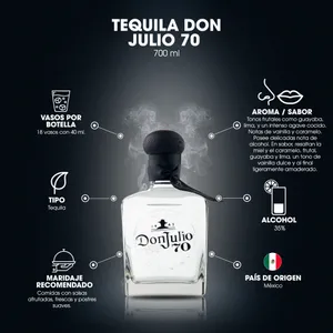 Don Julio Tequila 70 añejo cristalino 700 ml