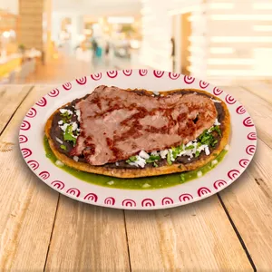 Huarache con Bistec
