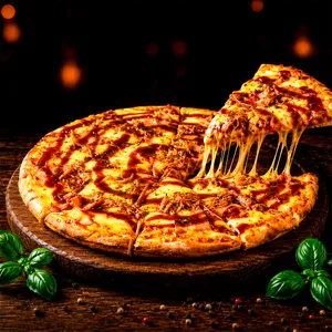 Pizza personal bbq 4 porciones Pizza personal bbq 4 porciones