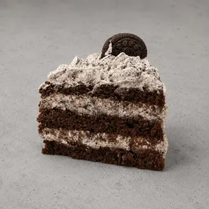 Trozo torta oreo