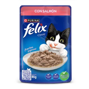 ALIMENTO HUMEDO FELIX SALMON X 85 GRS