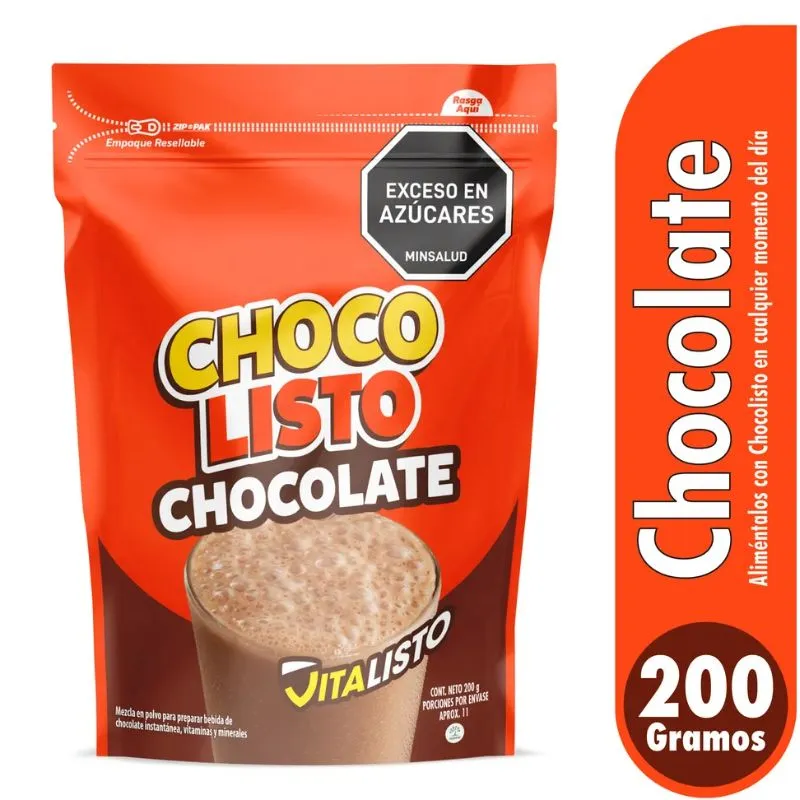 MEZCLA EN POLVO CHOCOLISTO CHOCOLATE X 200 GRS DOYPACK