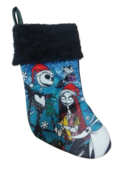 Bota Navideña de Terciopelo - JACK SKELLIGTON Bota Navideña de Terciopelo - JACK SKELLIGTON