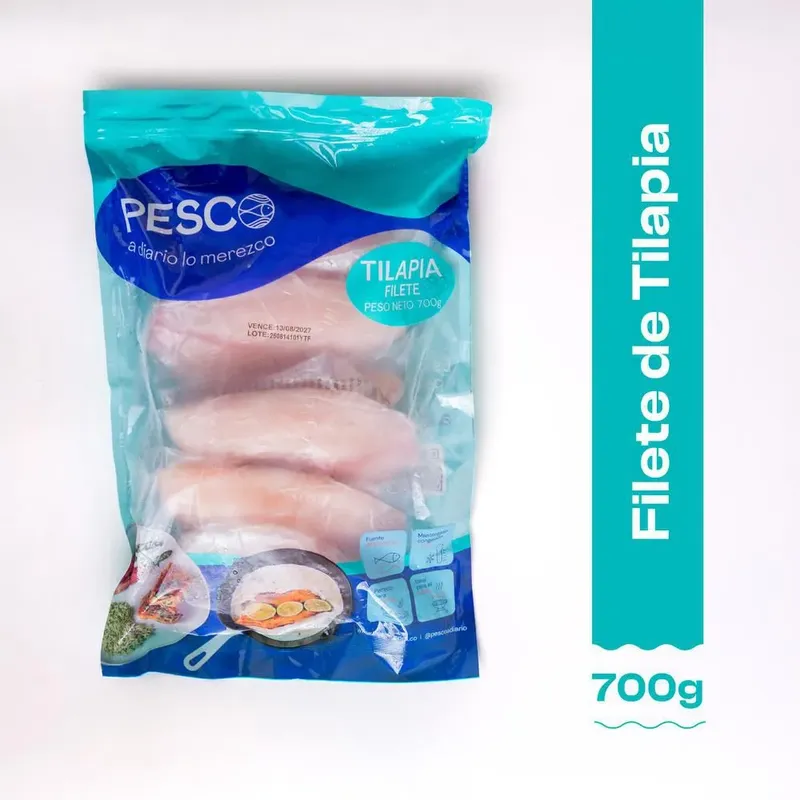 FILETE DE TILAPIA PESCO 700GR FILETE DE TILAPIA PESCO 700GR